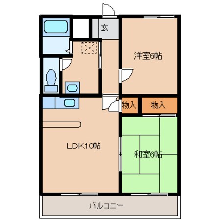 メゾンモーブの物件間取画像